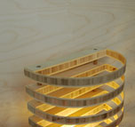 plyboo lamp by christopher robbins