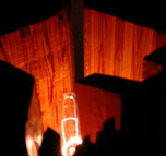 plywood gap lamp by christopher robbins